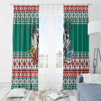 Hawaiian Skull Surfs Window Curtain Mele Kalikimaka Palaka Quilt Pattern LT9 - Polynesian Pride