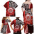 Aloha Vintage Hawaii Tribal Family Matching Off Shoulder Maxi Dress and Hawaiian Shirt Red Style LT9 - Polynesian Pride