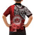 Aloha Vintage Hawaii Tribal Family Matching Short Sleeve Bodycon Dress and Hawaiian Shirt Red Style LT9 - Polynesian Pride