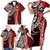 Aloha Vintage Hawaii Tribal Family Matching Short Sleeve Bodycon Dress and Hawaiian Shirt Red Style LT9 - Polynesian Pride