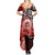 Aloha Vintage Hawaii Tribal Family Matching Summer Maxi Dress and Hawaiian Shirt Red Style LT9 - Polynesian Pride