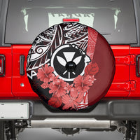 Aloha Vintage Hawaii Tribal Spare Tire Cover Red Style LT9 - Polynesian Pride