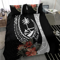 Hafa Adai Guam Bedding Set Tropical Flowers with Polynesian Pattern LT9 - Polynesian Pride