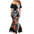 Hafa Adai Guam Mermaid Dress Tropical Flowers with Polynesian Pattern LT9 - Polynesian Pride