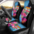 Bula Fiji Vintage Fijian Masi Pattern Car Seat Cover Blue Unique LT9 - Polynesian Pride