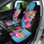 Bula Fiji Vintage Fijian Masi Pattern Car Seat Cover Blue Unique LT9 - Polynesian Pride