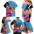 Bula Fiji Vintage Fijian Masi Pattern Family Matching Mermaid Dress and Hawaiian Shirt Blue Unique LT9 - Polynesian Pride