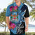 Bula Fiji Vintage Fijian Masi Pattern Hawaiian Shirt Blue Unique LT9 - Polynesian Pride