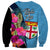 Bula Fiji Vintage Fijian Masi Pattern Sweatshirt Blue Unique LT9 - Polynesian Pride