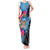 Bula Fiji Vintage Fijian Masi Pattern Tank Maxi Dress Blue Unique LT9 Women Blue - Polynesian Pride