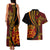 Vintage Tonga Malo E Lelei Ngatu Pattern Couples Matching Tank Maxi Dress and Hawaiian Shirt LT9 - Polynesian Pride