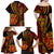 Vintage Tonga Malo E Lelei Ngatu Pattern Family Matching Off Shoulder Maxi Dress and Hawaiian Shirt LT9 - Polynesian Pride