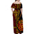 Vintage Tonga Malo E Lelei Ngatu Pattern Family Matching Off Shoulder Maxi Dress and Hawaiian Shirt LT9 - Polynesian Pride