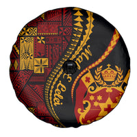 Vintage Tonga Malo E Lelei Ngatu Pattern Spare Tire Cover LT9 - Polynesian Pride