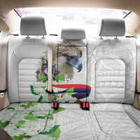 Philippines Eagle and Sampaguita Flowers Back Car Seat Cover Polynesian Pattern LT9 - Polynesian Pride