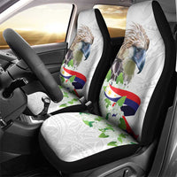 Philippines Eagle and Sampaguita Flowers Car Seat Cover Polynesian Pattern LT9 - Polynesian Pride