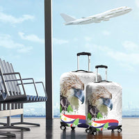 Philippines Eagle and Sampaguita Flowers Luggage Cover Polynesian Pattern LT9 - Polynesian Pride