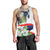 Philippines Eagle and Sampaguita Flowers Men Tank Top Polynesian Pattern