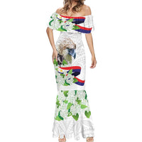 Philippines Eagle and Sampaguita Flowers Mermaid Dress Polynesian Pattern LT9 - Polynesian Pride