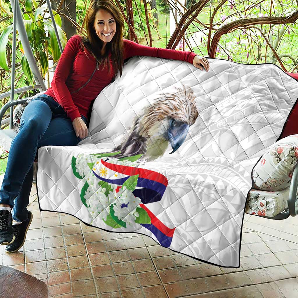 Philippines Eagle and Sampaguita Flowers Quilt Polynesian Pattern LT9 - Polynesian Pride