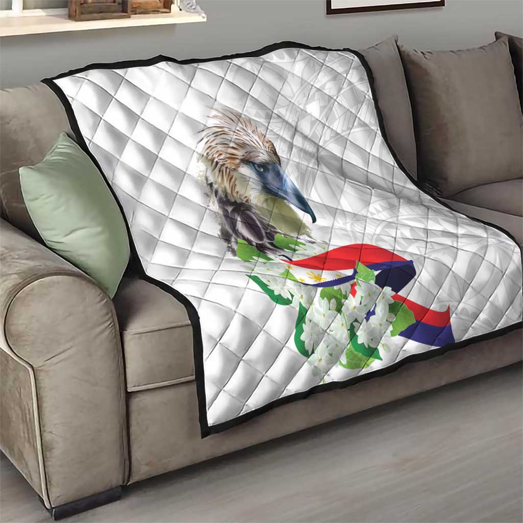 Philippines Eagle and Sampaguita Flowers Quilt Polynesian Pattern LT9 - Polynesian Pride