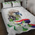 Philippines Eagle and Sampaguita Flowers Quilt Bed Set Polynesian Pattern