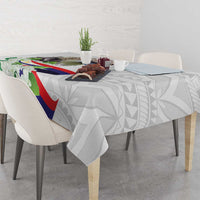 Philippines Eagle and Sampaguita Flowers Tablecloth Polynesian Pattern LT9 - Polynesian Pride