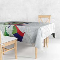 Philippines Eagle and Sampaguita Flowers Tablecloth Polynesian Pattern LT9 - Polynesian Pride