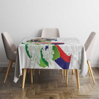 Philippines Eagle and Sampaguita Flowers Tablecloth Polynesian Pattern LT9 - Polynesian Pride