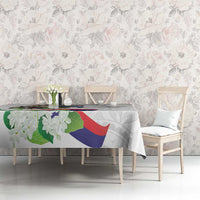 Philippines Eagle and Sampaguita Flowers Tablecloth Polynesian Pattern LT9 - Polynesian Pride