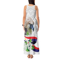 Philippines Eagle and Sampaguita Flowers Tank Maxi Dress Polynesian Pattern LT9 - Polynesian Pride