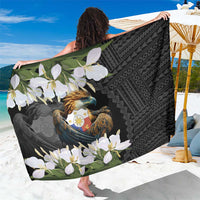 Philippines Eagle with Coat Of Arm Sarong Simple Sampaguita Jasmine LT9 One Size 44 x 66 inches Black - Polynesian Pride