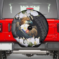 Philippines Eagle with Coat Of Arm Spare Tire Cover Simple Sampaguita Jasmine LT9 - Polynesian Pride