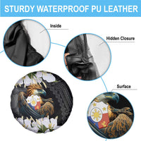 Philippines Eagle with Coat Of Arm Spare Tire Cover Simple Sampaguita Jasmine LT9 - Polynesian Pride