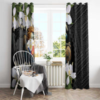 Philippines Eagle with Coat Of Arm Window Curtain Simple Sampaguita Jasmine LT9 - Polynesian Pride
