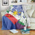 Philippines Flag Blanket Sampaguita Jasmine with Polynesian Tribal