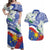 Philippines Flag Couples Matching Off Shoulder Maxi Dress and Hawaiian Shirt Sampaguita Jasmine with Polynesian Tribal