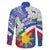 Philippines Flag Family Matching Mermaid Dress and Hawaiian Shirt Sampaguita Jasmine with Polynesian Tribal