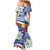 Philippines Flag Family Matching Mermaid Dress and Hawaiian Shirt Sampaguita Jasmine with Polynesian Tribal