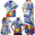 Philippines Flag Family Matching Off Shoulder Maxi Dress and Hawaiian Shirt Sampaguita Jasmine with Polynesian Tribal