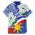 Philippines Flag Family Matching Off Shoulder Maxi Dress and Hawaiian Shirt Sampaguita Jasmine with Polynesian Tribal