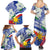 Philippines Flag Family Matching Summer Maxi Dress and Hawaiian Shirt Sampaguita Jasmine with Polynesian Tribal