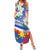 Philippines Flag Family Matching Summer Maxi Dress and Hawaiian Shirt Sampaguita Jasmine with Polynesian Tribal