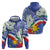 Philippines Flag Hoodie Sampaguita Jasmine with Polynesian Tribal