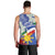 Philippines Flag Men Tank Top Sampaguita Jasmine with Polynesian Tribal