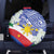 Philippines Flag Spare Tire Cover Sampaguita Jasmine with Polynesian Tribal