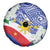 Philippines Flag Spare Tire Cover Sampaguita Jasmine with Polynesian Tribal