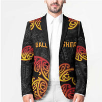 New Zealand Rugby Pacific Custom Blazer Rangatira Maori Kowhaiwhai Pattern LT9 - Polynesian Pride