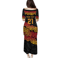 New Zealand Rugby Pacific Custom Puletasi Rangatira Maori Kowhaiwhai Pattern LT9 - Polynesian Pride