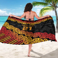 New Zealand Rugby Pacific Custom Sarong Rangatira Maori Kowhaiwhai Pattern LT9 - Polynesian Pride